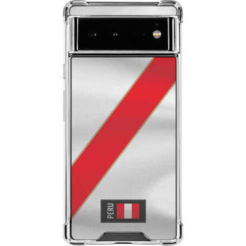 Peru Soccer Flag Google Pixel 6 Clear Case